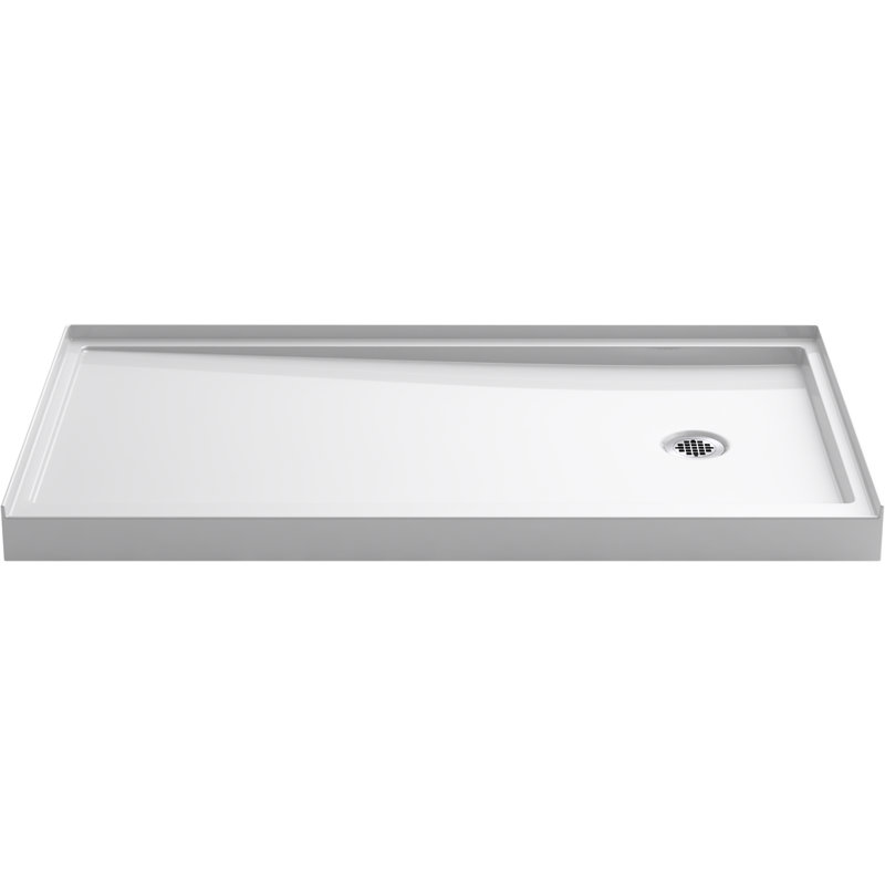 Kohler Rely 60" x 32" SingleThreshold Shower Base with LeftHand Drain